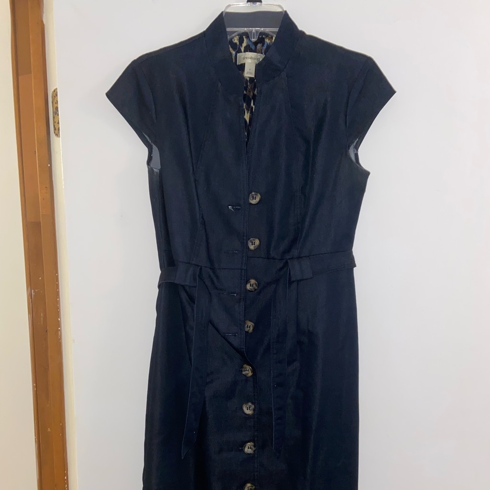 Sz 6 denim, button up Dress Barn dress